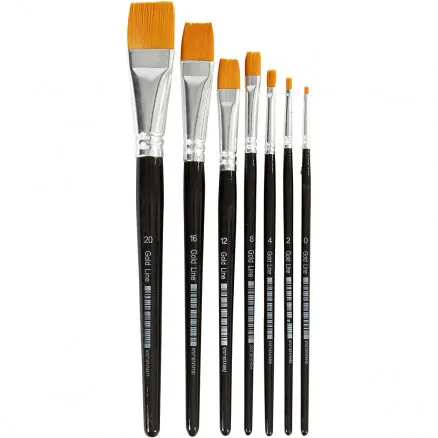 Gold Line Siveltimet, nro 0-20, L: 2-24 mm, litteä, 7 kpl.