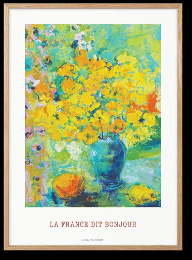 Peléton La France Dit Bonjour 50x70 Juliste