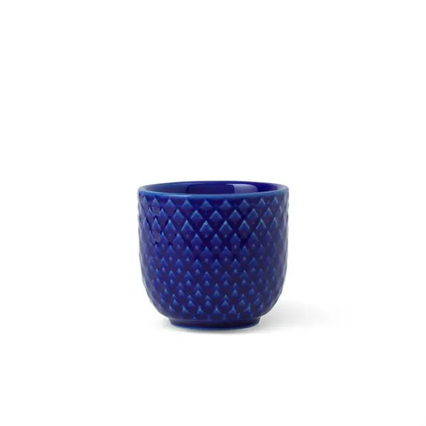 Lyngby Porsliini Rhombe Color - Munakuppi Ø5 cm - Tummansininen